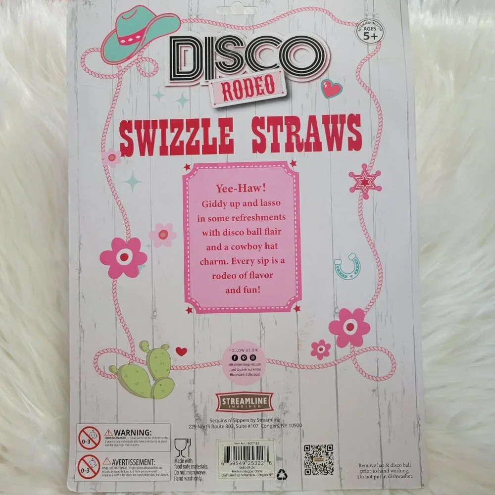 Disco Rodeo Swizzle Straw Set